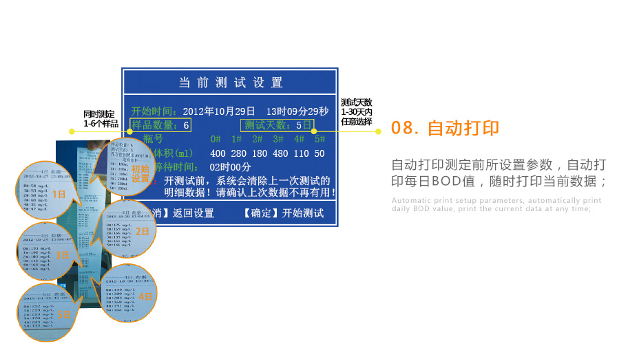 連華科技LH-BOD601無汞壓差國標(biāo)安全BOD測定儀